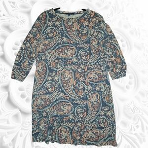 Apt. 9 Women's Ruched Mid Sleeve Swing Dress